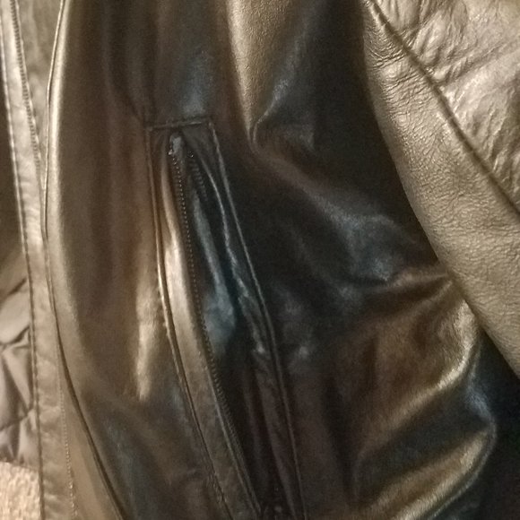 Vintage Jonathan Christopher Black Leather Puff Sleeve Jacket - Picture 6 of 16